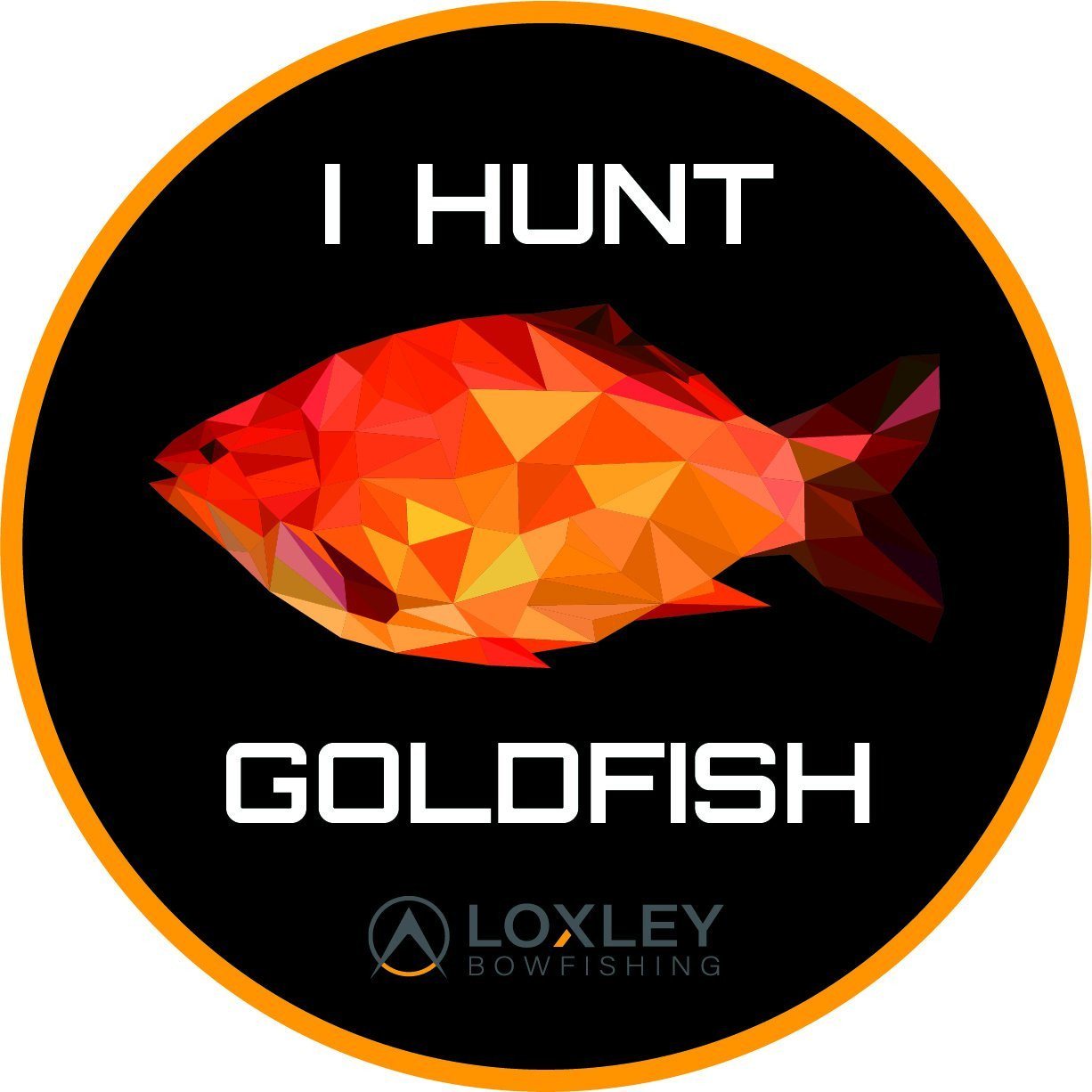 I HUNT GOLDFISH Sticker  Bowfishing Accessories for Sale